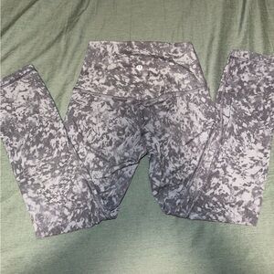 lululemon athletica Gray Patterned Leggings